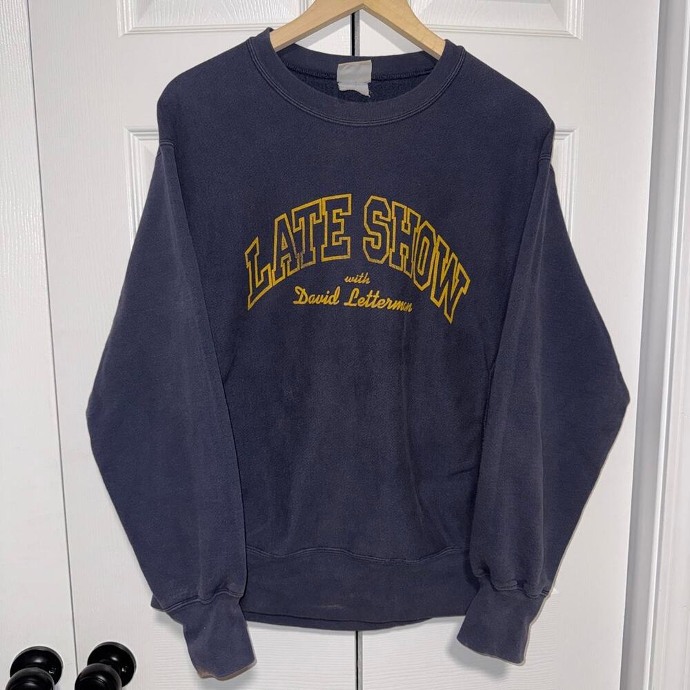 Vintage 1990s Late Show David Letterman Cross Grain Sweatshirt USA size large